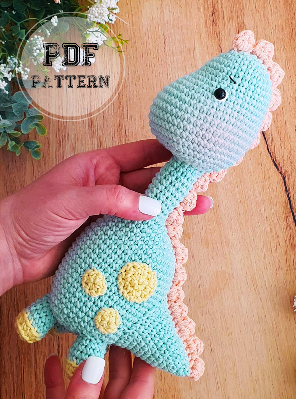 Crochet Dinosaur Sauropoda PDF Amigurumi Pattern (2)