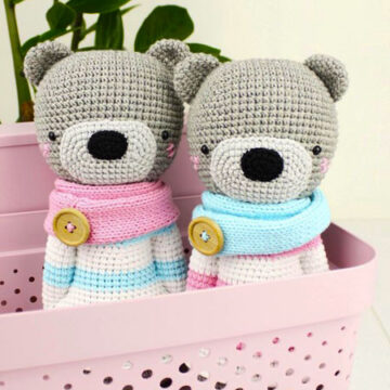 Crochet Fuzzy Bear Amigurumi PDF Pattern (1)