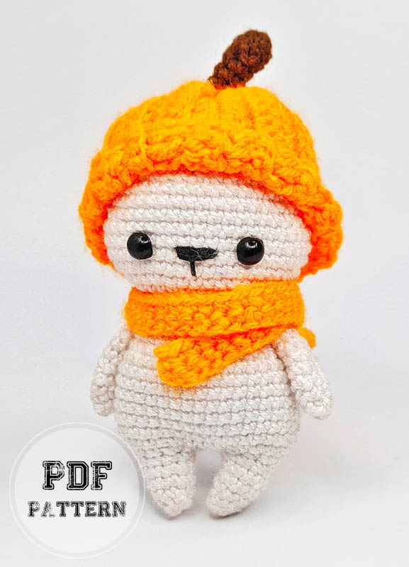 Crochet Pumpkin Bear Amigurumi PDF Pattern (2)