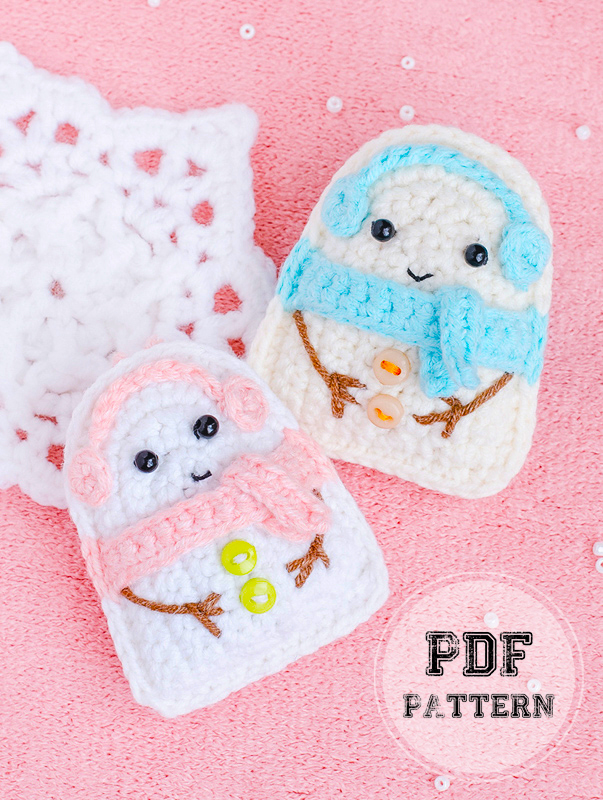 Crochet Sugar Snowman Amigurumi PDF Pattern (1)