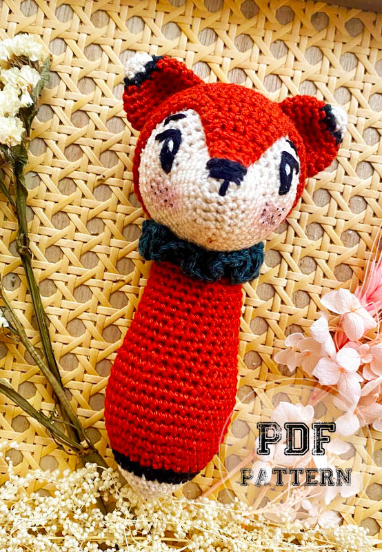 Easy Rattle Fox Crochet Amigurumi PDF Pattern (2)