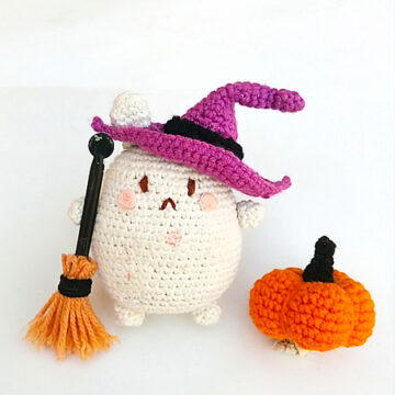 Halloween Witch Bunny PDF Crochet Amigurumi Pattern (2)