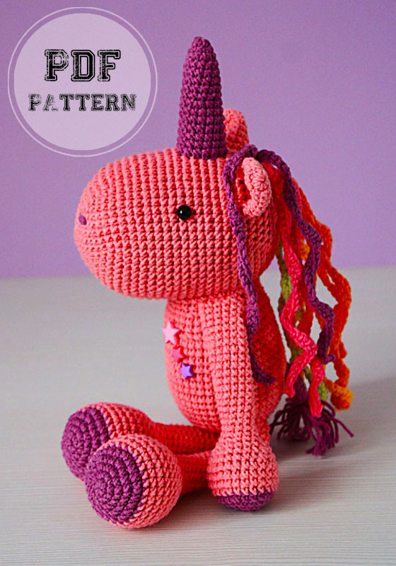 Pink Unicorn Amigurumi PDF Crochet Pattern (1)