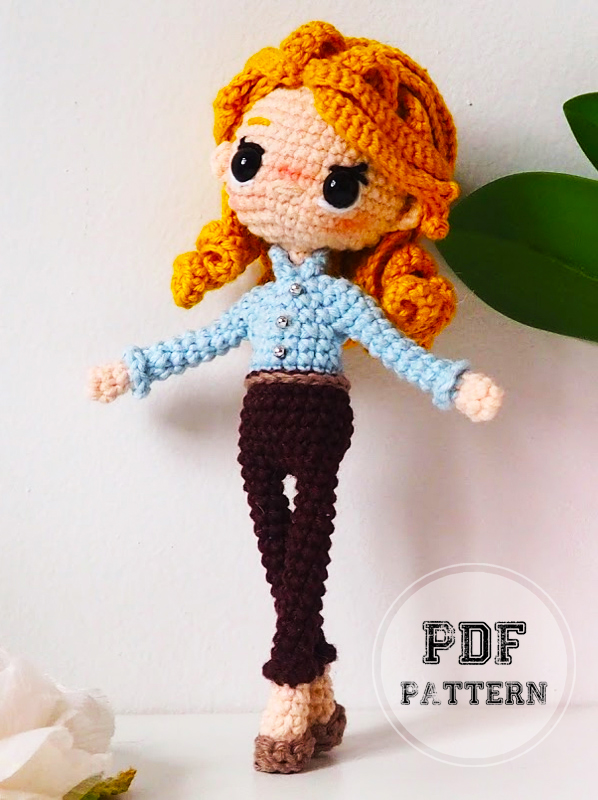 Cinderella Crochet Doll Amigurumi PDF Pattern (1)
