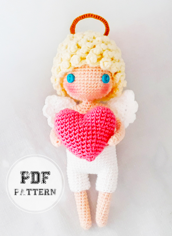Crochet Angel Valentine Amigurumi PDF Pattern (1)