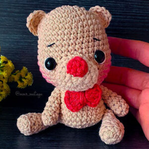 Crochet Clown Bear Amigurumi PDF Free Pattern (2)