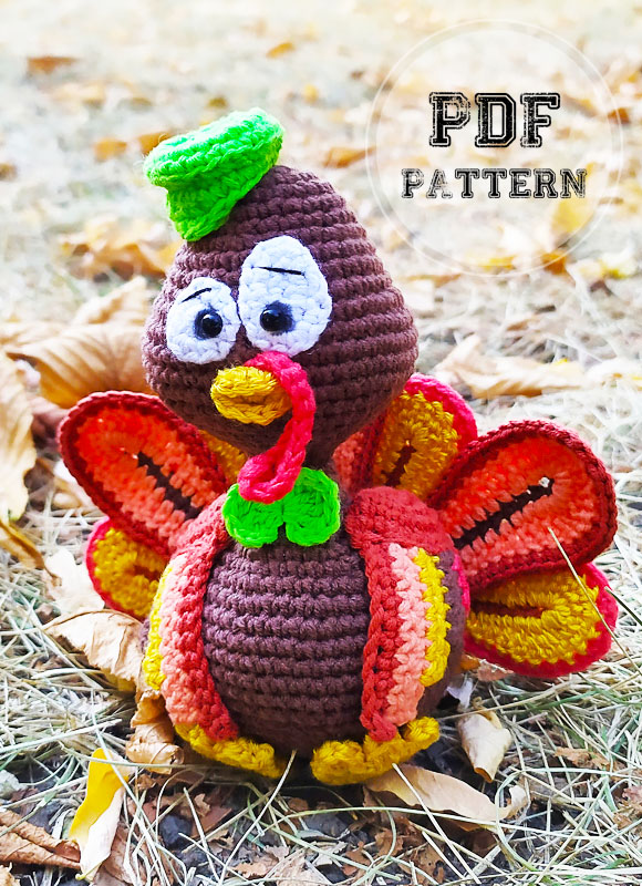 Crochet Cute Turkey Amigurumi PDF Pattern (1)