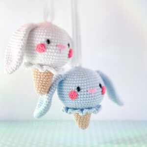 Crochet Ice Cream Bunny PDF Amigurumi Pattern