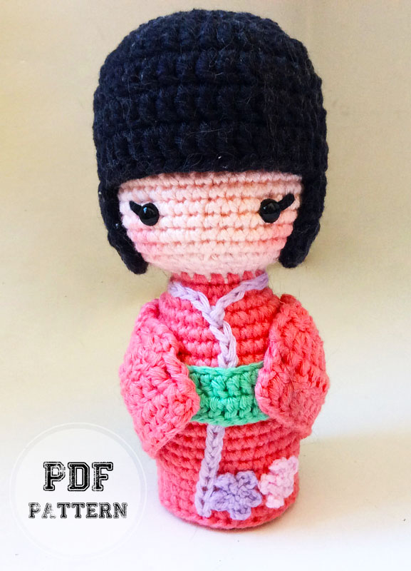 Crochet Japanesse Doll Amigurumi PDF Pattern (2)
