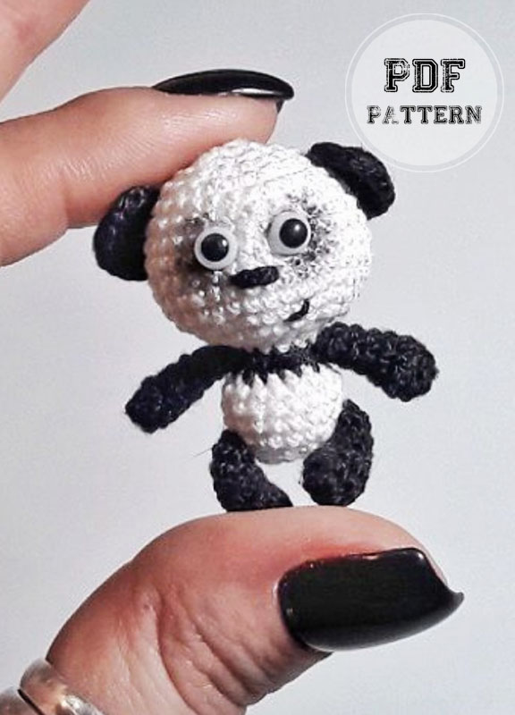 Crochet Micro Panda Amigurumi PDF Pattern (1)