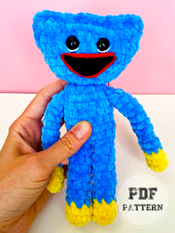 Crochet Huggy Wuggy Amigurumi PDF Free Pattern - Amigurumiday