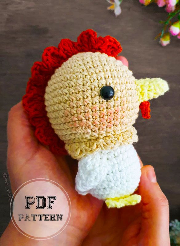 Crochet Rooster Amigurumi PDF Free Pattern (2)