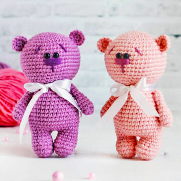 Easy Mini Crochet Bear Amigurumi PDF Free Pattern (1)