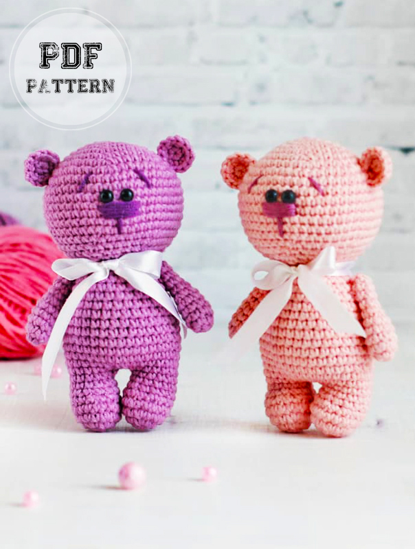 Easy Mini Crochet Bear Amigurumi PDF Free Pattern (2)