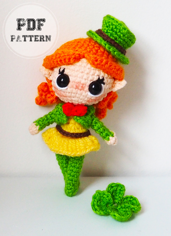 Leprechaun Crochet Doll PDF Amigurumi Pattern