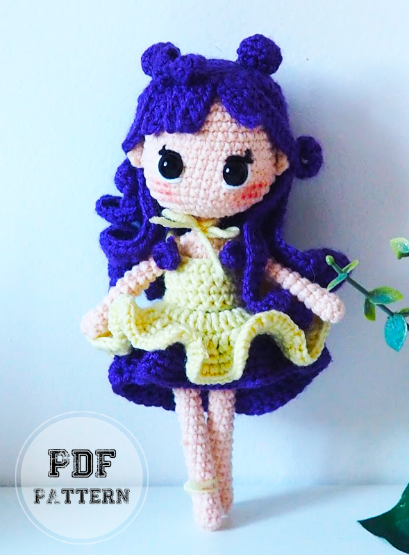 Luna Crochet Doll Amigurumi PDF Pattern