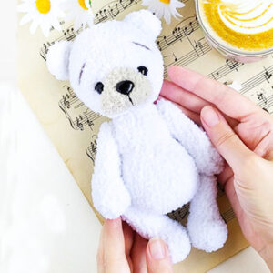 White Crochet Bear Tuffy Amigurumi PDF Pattern (2)