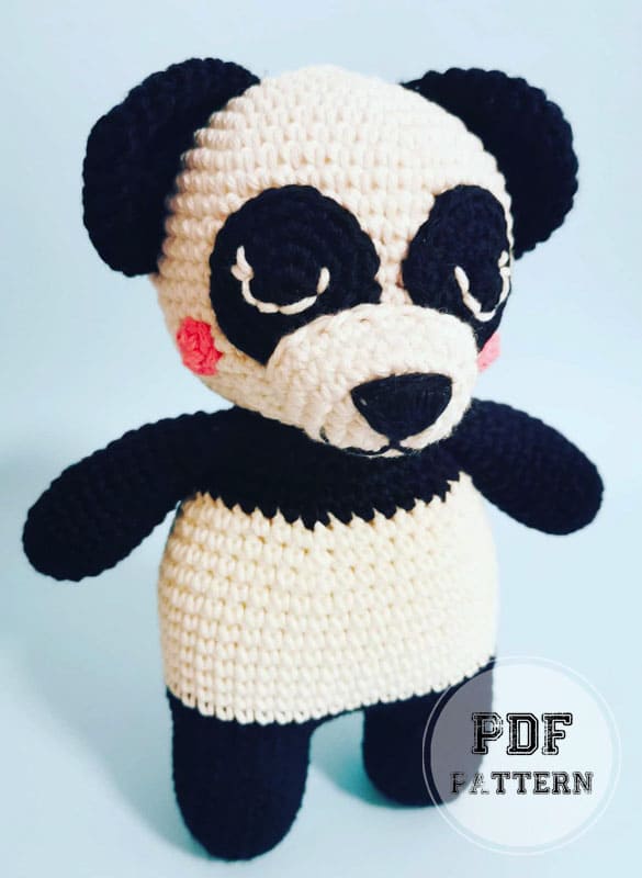 Beginner Panda Bear PDF Amigurumi Pattern (2)