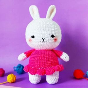 Bunny in Red Dress PDF Amigurumi Pattern (2)