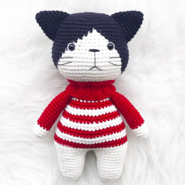 Christmas Cat Amigurumi PDF Crochet Pattern1