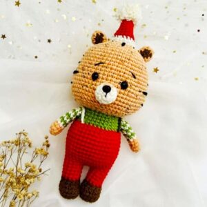 Christmas Tiger Amigurumi PDF Free Pattern (1)