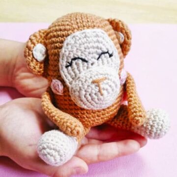 Crochet Beginner Monkey Amigurumi PDF Pattern (1)