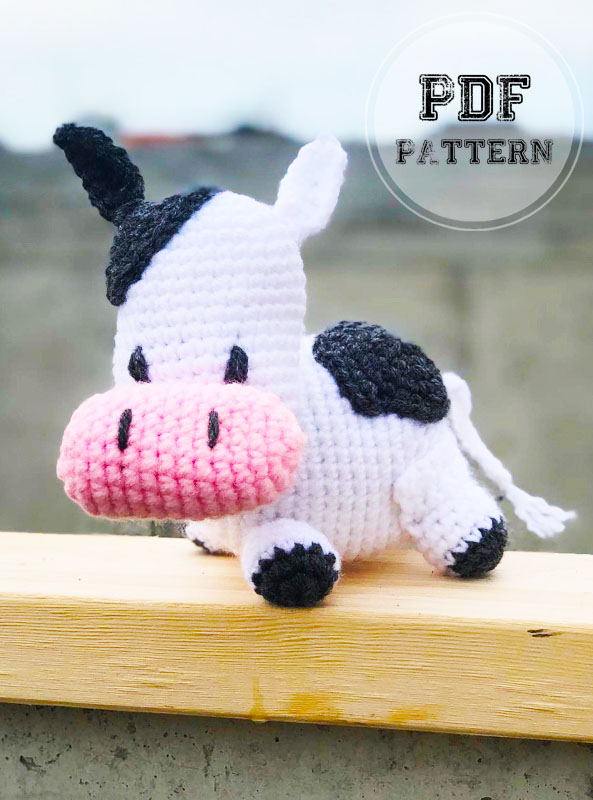 Crochet Cow Mila Amigurumi PDF Pattern (2)