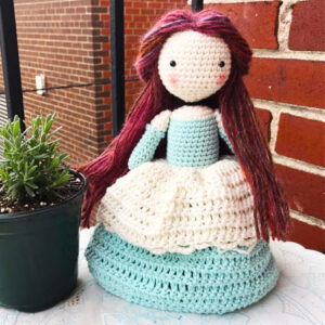 Crochet Doll with Dress Amigurumi PDF Pattern (1)