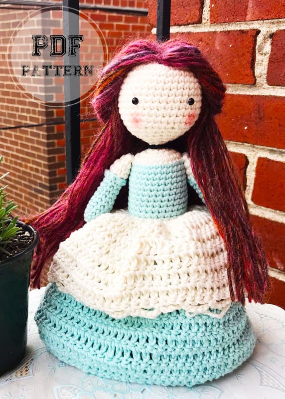 Crochet Doll with Dress Amigurumi PDF Pattern (2)