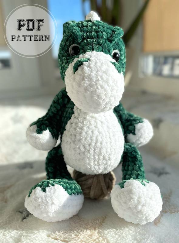 Crochet Green Dragon Amigurumi PDF Free Pattern (2)