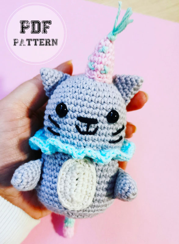 Crochet Keychain Cat Amigurumi PDF Pattern (2)