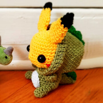Crochet Pikachu with Hoodie Amigurumi PDF Pattern (1)