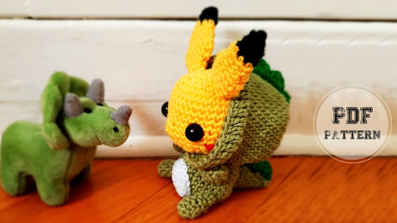 Crochet Pikachu with Hoodie Amigurumi PDF Pattern (3)