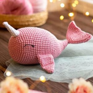 Crochet Pink Whale Amigurumi PDF Pattern (1)
