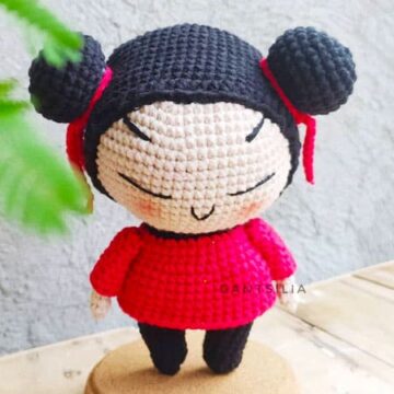 Crochet Pucca Girl Doll Amigurumi PDF Pattern (1)
