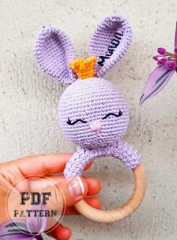Crochet Rattle Bunny Amigurumi PDF Pattern (1)