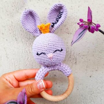 Crochet Rattle Bunny Amigurumi PDF Pattern (2)
