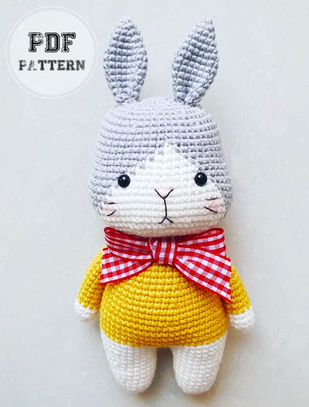 Cute Bunny and Cat Amigurumi PDF Pattern (2)