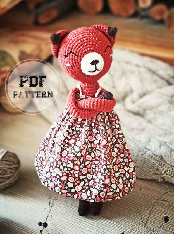 Cute Fox Girl Amigurumi PDF Free Pattern (2)