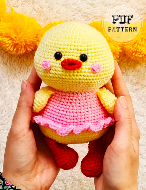 Duck in Dress Crochet PDF Free Pattern (2)