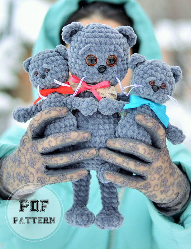Easy Plush Crochet Cat For Beginners PDF Pattern (1)