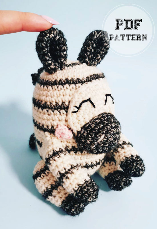 Easy Zebra Crochet Amigurumi PDF Pattern (2)
