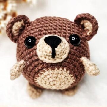 Mini Crochet Keychain Bear PDF Pattern (2)