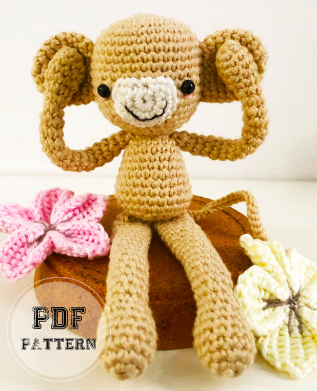 Moli Crochet Monkey Amigurumi PDF Pattern (1)