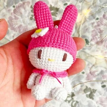 My Melody Crochet Bunny Amigurumi PDF Pattern (1)