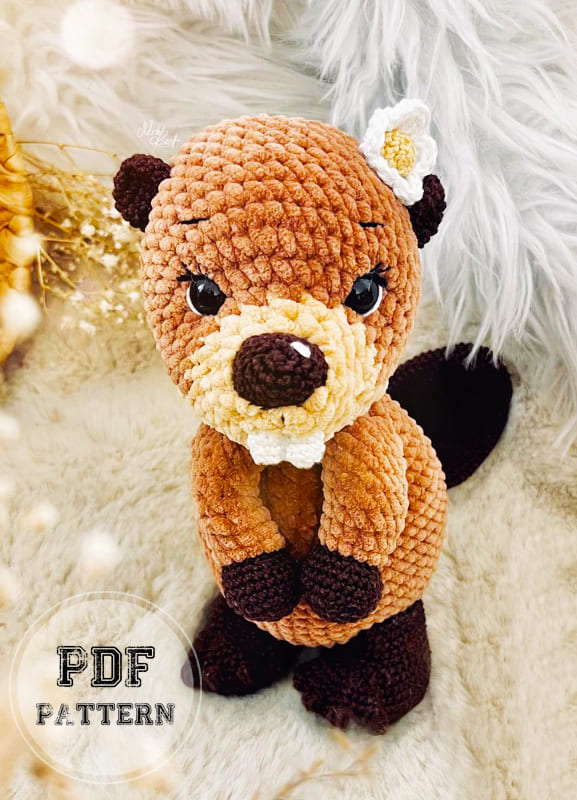 Plush Crochet Beaver Amigurumi PDF Free Pattern (1)