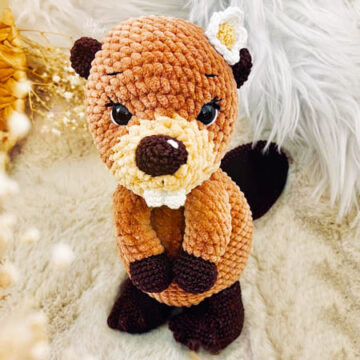 Plush Crochet Beaver Amigurumi PDF Free Pattern (2)