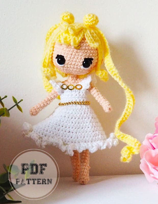 Princess Serenity Amigurumi Crochet Pattern (2)