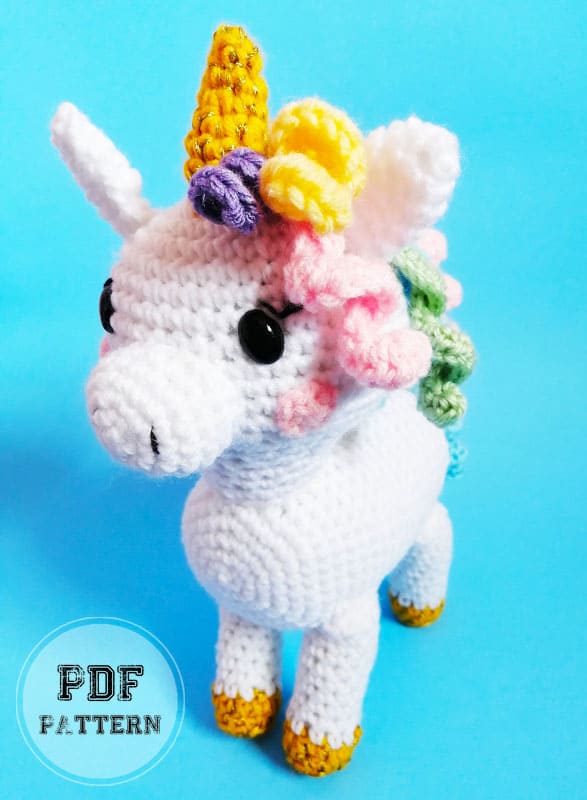Unicorn Crochet Horse Amigurumi PDF Pattern (2)