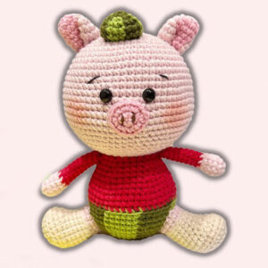 Watermelon Crochet Pig Amigurumi PDF Pattern (2)